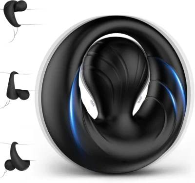 10-Mode Vibrating Silicone Cock Ring-– Flexible Bulb for Couples